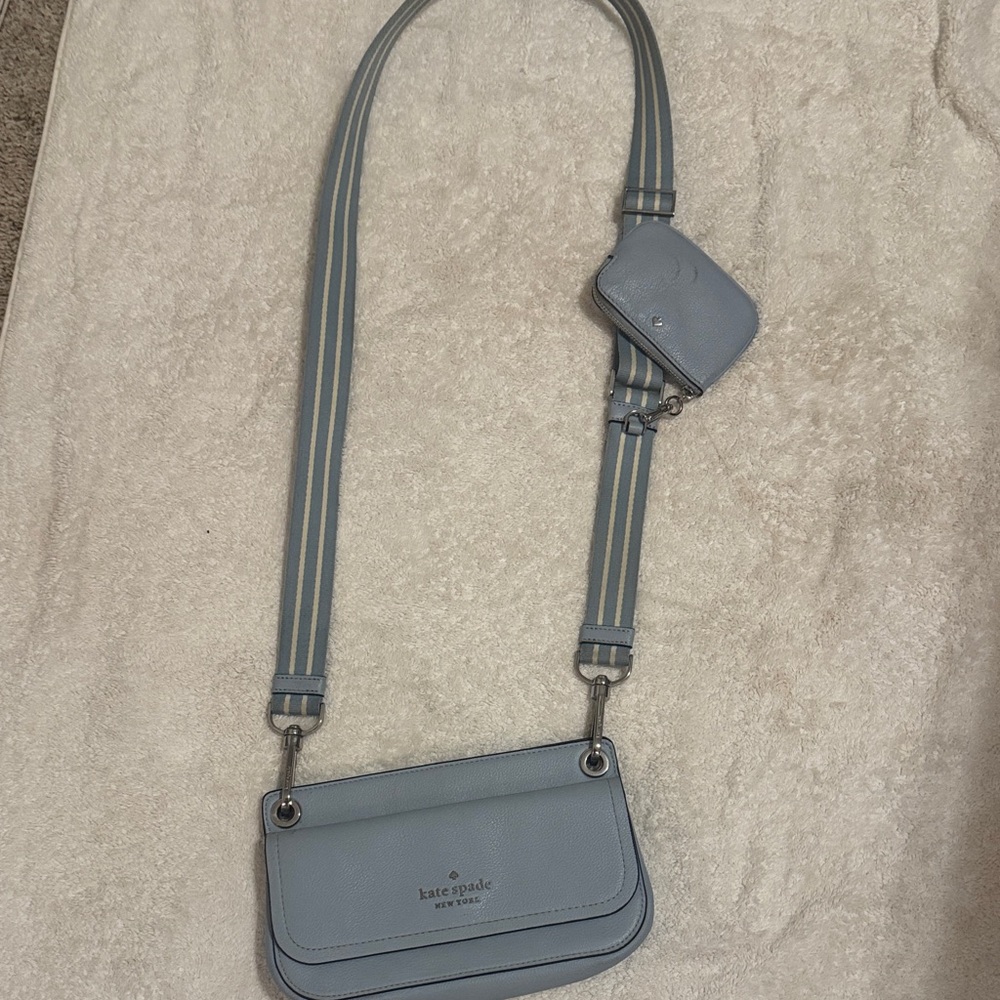 Kate Spade Light Blue Crossbody with Pouch